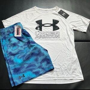 NWT Under Armour athletic set boys youth size Large